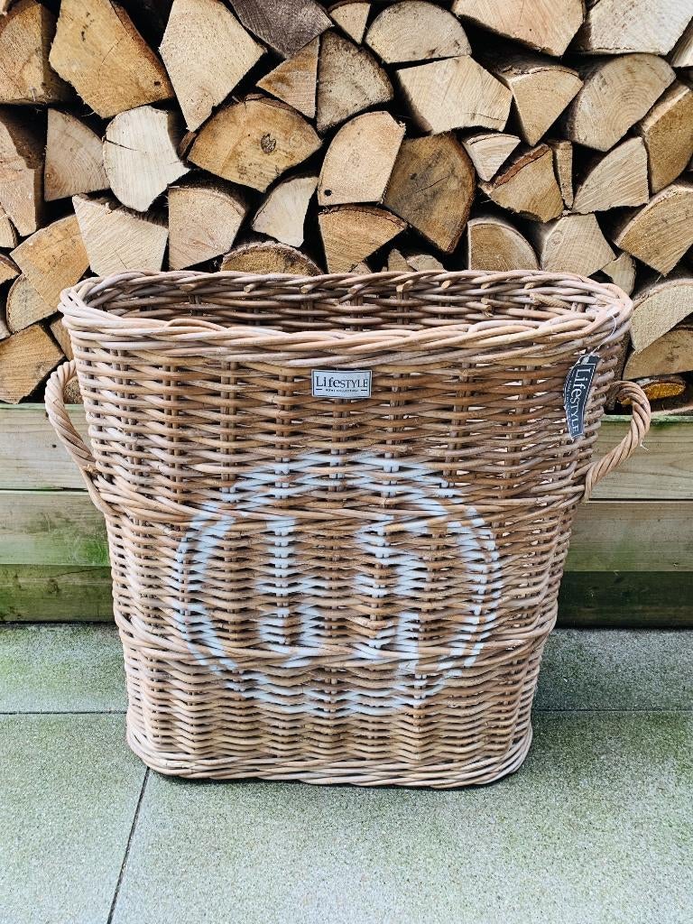 LifeStyle Wonen rieten paraplubak, Ophalen of Verzenden, Zo goed als nieuw, Riet