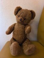 Vintage teddy beer, gevuld met stro, met kalende plekken, Verzamelen, Beelden en Beeldjes, Ophalen of Verzenden, Gebruikt, Dier