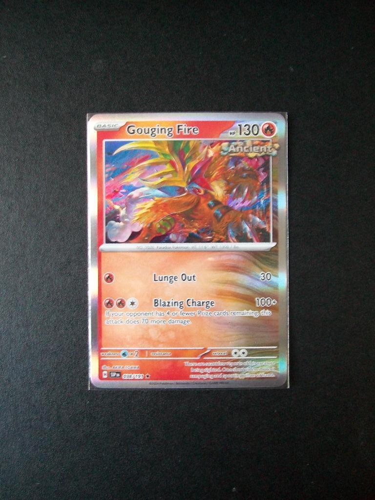 9108. Nieuwe Pokemon Kaart Holofoil GOUGING FIRE   (038/191), Verzenden, Nieuw, Losse kaart, Foil