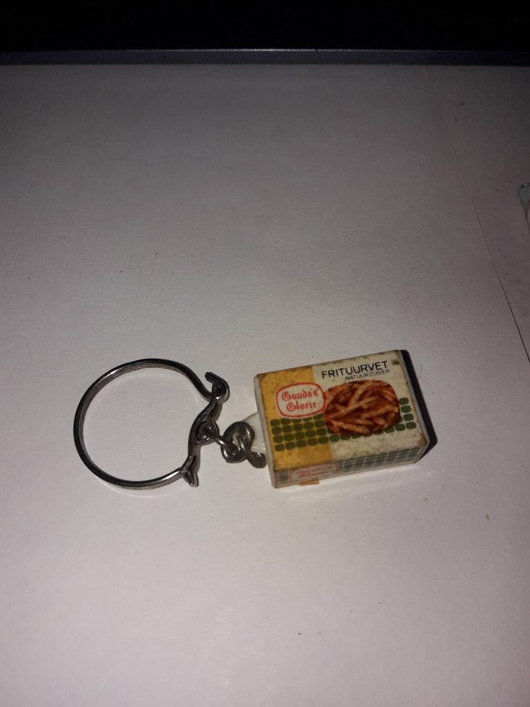 Gouda's Glorie frituurvet sleutelhanger (Z173-90), Verzamelen, Ophalen of Verzenden, Zo goed als nieuw