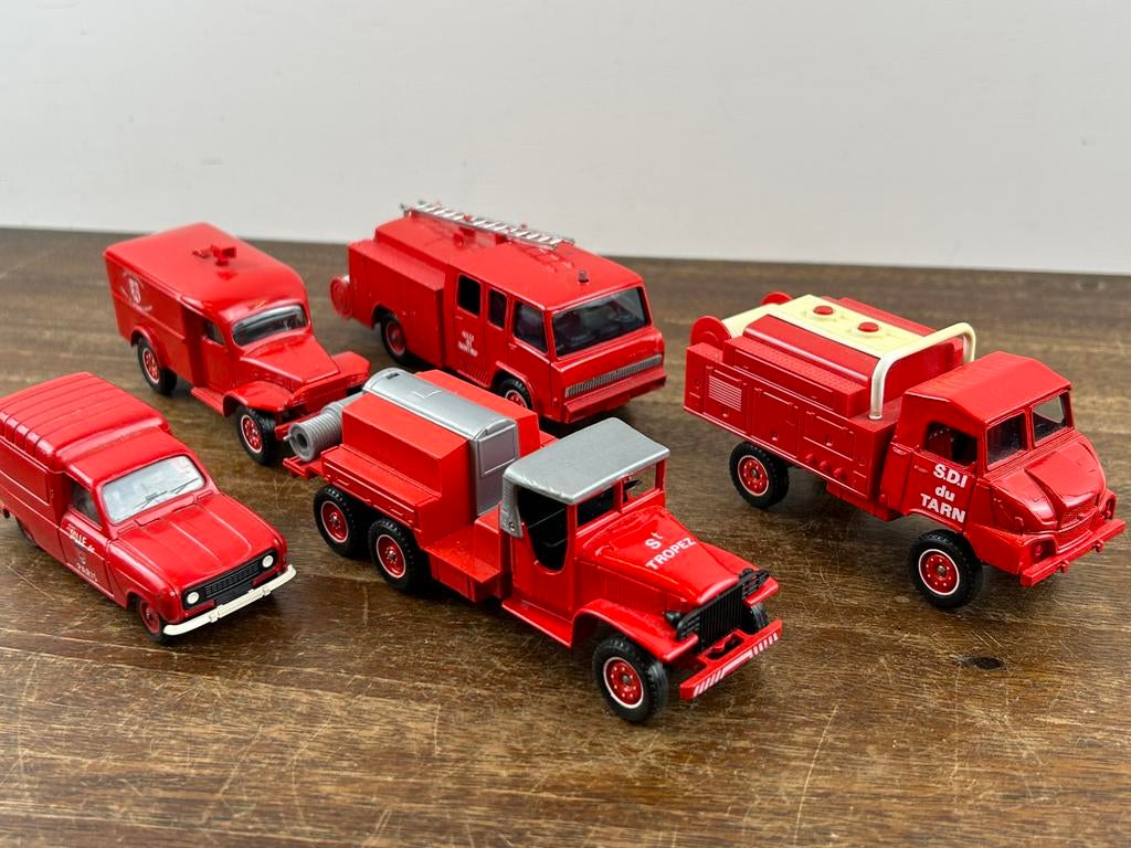 Solido Diverse Brandweerauto’s, Hobby en Vrije tijd, Modelauto's | 1:43, Ophalen of Verzenden, Zo goed als nieuw, Auto, Solido