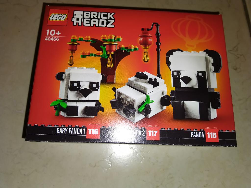 Lego BrickHeadz - Chinees nieuwjaar; Panda's - 40466, Kinderen en Baby's, Speelgoed | Duplo en Lego, BrickHeadz, Lego, Nieuw, Ophalen of Verzenden