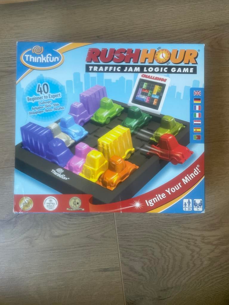 Thinkfun Rush Hour: Traffic Jam Logic Game, Een of twee spelers, Ophalen, Zo goed als nieuw