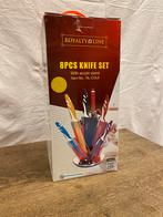 Royalty Line 8-delige Messenset met Antibacteriële Bladen, Ophalen of Verzenden, Nieuw, Rvs of Chroom, Bestekset