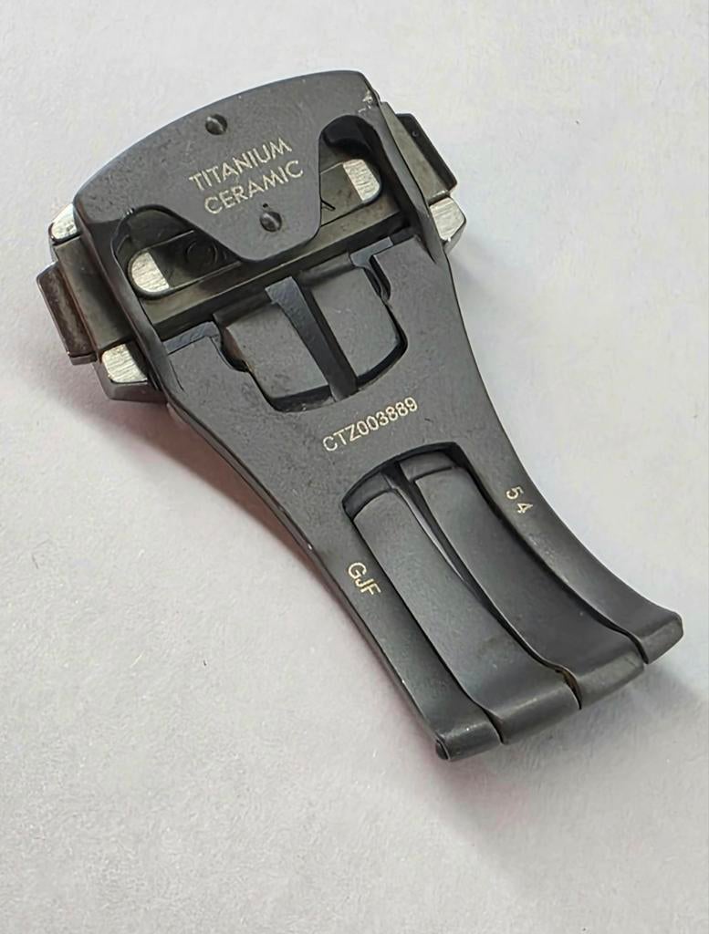 Omega 18 mm Titanium & Keramische Clip Sluiting, ., Ophalen of Verzenden, Zo goed als nieuw, Omega