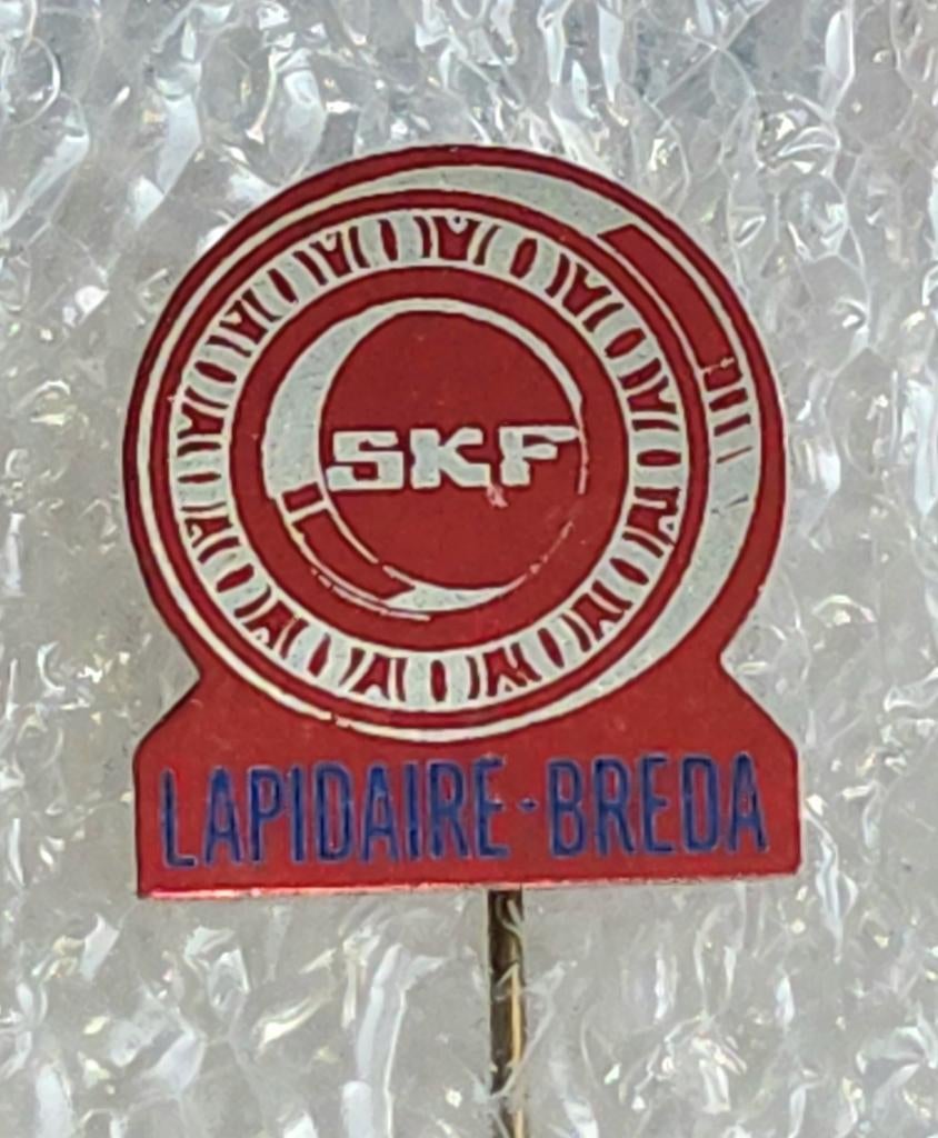 Vintage SKF Lapidaire Breda Speldje Pin, Verzamelen, Speldjes, Pins en Buttons, Ophalen of Verzenden, Gebruikt, Merk, Speldje of Pin