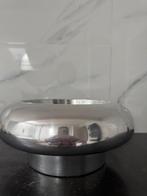 Moderne aluminium schaal rond op voet merk Bob, Ophalen, Overige materialen, Gebruikt, Schaal