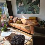 Lederen bank - Vierpersoons of meer - Gebruikt, Ophalen, 250 tot 300 cm, Gebruikt, Vintage