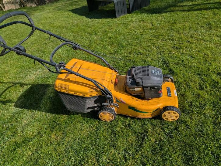 Stiga Turbo 48 Combi grasmaaier, Tuin en Terras, Grasmaaiers, Gebruikt, 40 t/m 49 cm, Cirkelmaaier, Mulchfunctie, Opvangbak, Ophalen