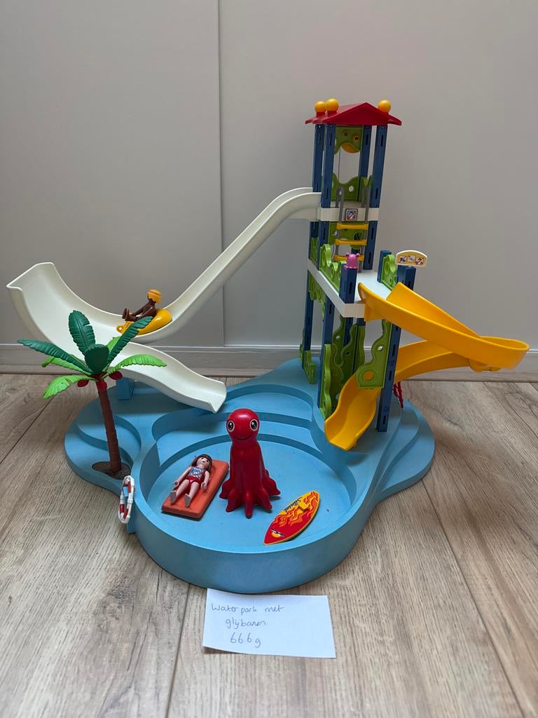 Playmobil Waterpark met Glijbanen en Accessoires, Ophalen, Gebruikt, Jongen of Meisje