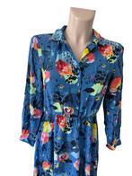 Pom Amsterdam jurk S, Blauw, Ophalen of Verzenden, Zo goed als nieuw, Onder de knie