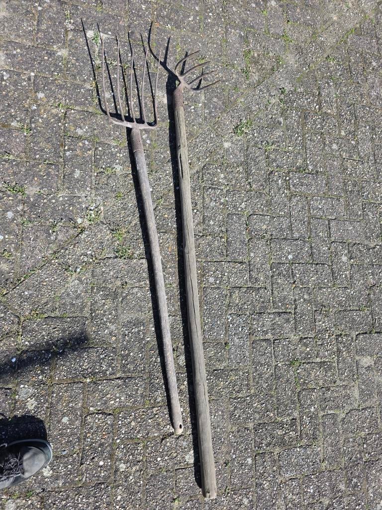 Oude riek en hark, Ophalen of Verzenden