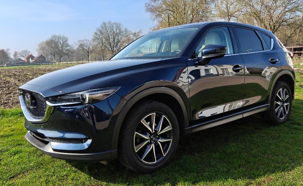Mazda CX5 AWD 2.5 liter, Auto's, Mazda, Automaat, 194 pk, Blauw, Leder