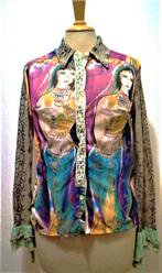 Buikdanseres print stretch top/bloesje van Rinascimento! M, Maat 38/40 (M), Verzenden, Zo goed als nieuw, Lange mouw