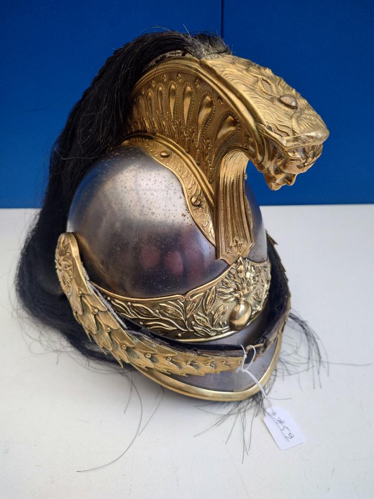 # 59 Franse Kurassier officier helm, Verzenden, Landmacht, Overige gebieden, Helm of Baret