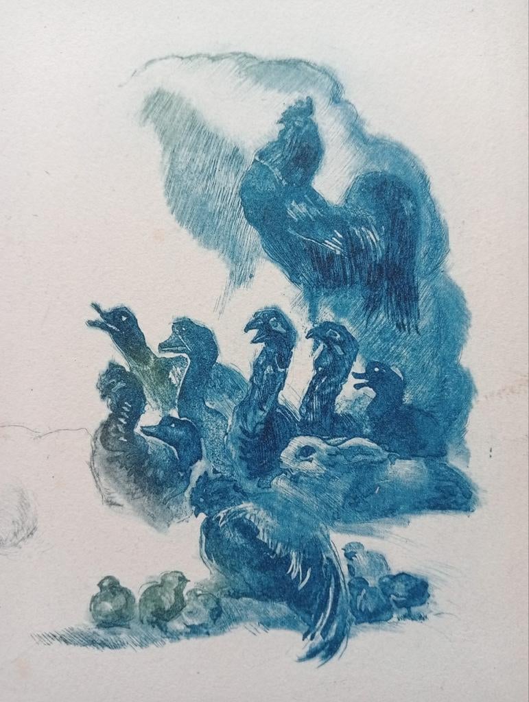Litho erotiek naakt stijl o.a Felicien Rops, Ophalen of Verzenden