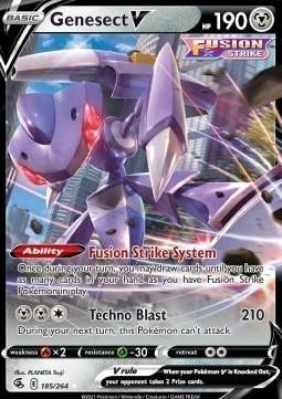 GENESECT V 185/264 - FUSION STRIKE, Ophalen of Verzenden, Nieuw, Losse kaart, Foil