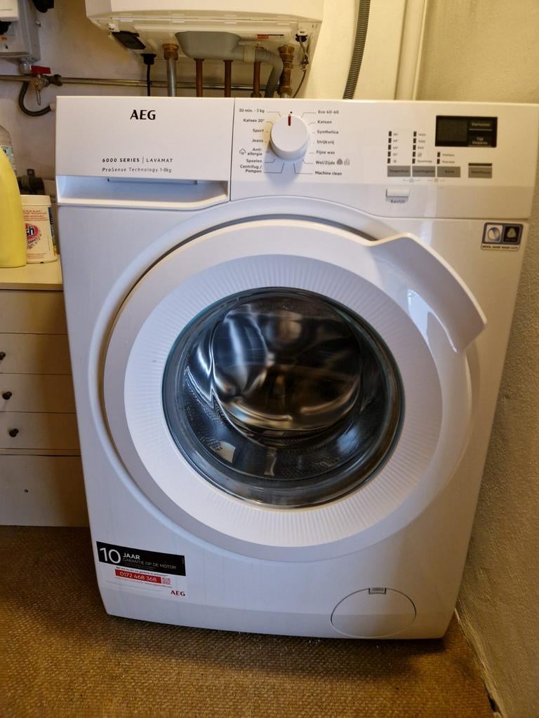 AEG Lavamat 6000 Series ProSense Technology 1-8kg Wasmachine, 1200 tot 1600 toeren, 8 tot 10 kg, Ophalen of Verzenden, Zo goed als nieuw