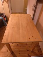 Houten tafel, Huis en Inrichting, Tafels | Eettafels, Ophalen, Gebruikt, Rechthoekig, 50 tot 100 cm