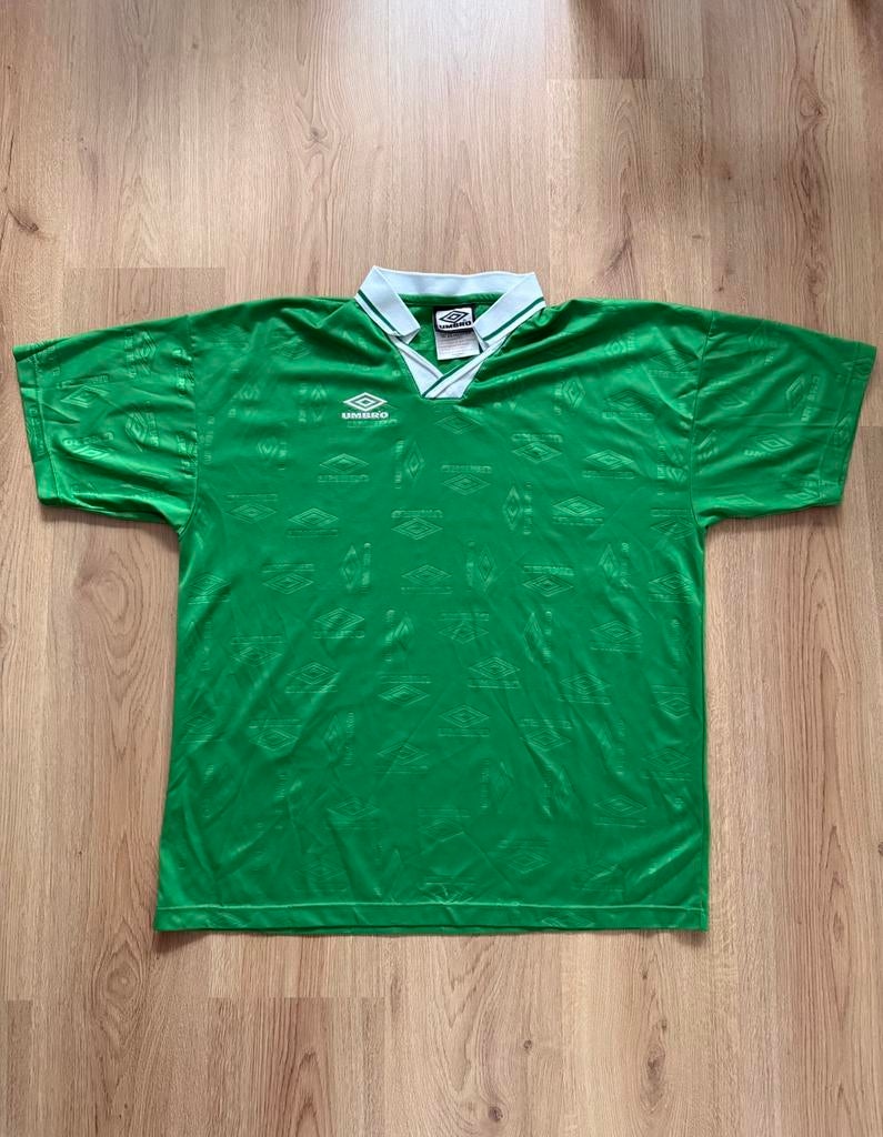 Umbro Vintage Shirt Groen • Maat XL, Overige kleuren, Maat 56/58 (XL), Ophalen of Verzenden, Gedragen