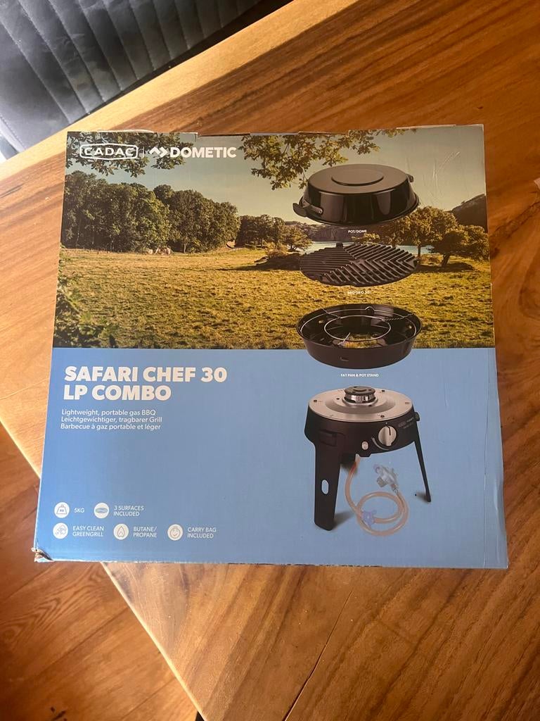 Nieuwe Cadac Safari Chef 30 LP Combo met gasdrukregelaar, Ophalen, Nieuw