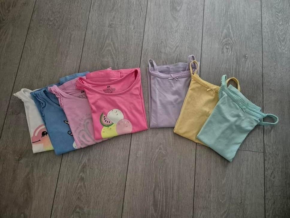 H&M Tops & Hempjes 110/116, Kinderen en Baby's, Kinderkleding | Maat 110, Ophalen of Verzenden, Meisje, Overige typen