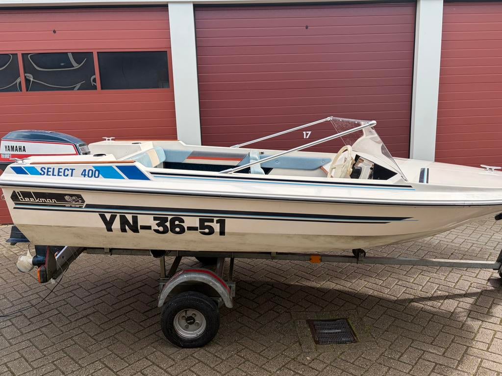 Beekman select400 met yamaha 55pk en alle nodige onderdelen, Watersport en Boten, Ophalen, Gebruikt, Overige typen, Motorboot