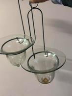 Wand vaas, Ophalen, Wit, Minder dan 50 cm, Glas