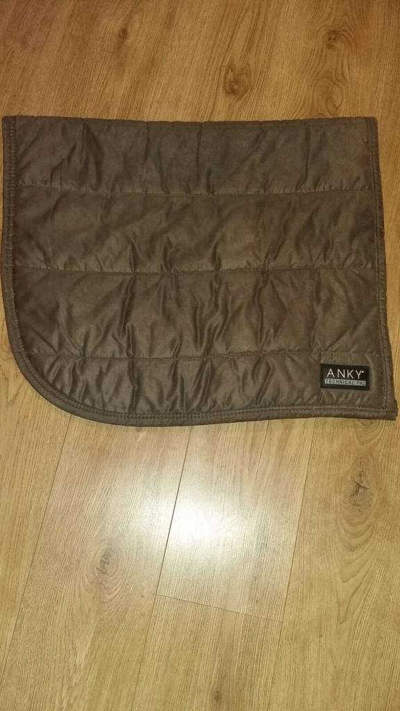 Anky pad dressuur dekje Full Donkergrijs/Bruin, Dieren en Toebehoren, Ophalen of Verzenden, Zo goed als nieuw, Dekje