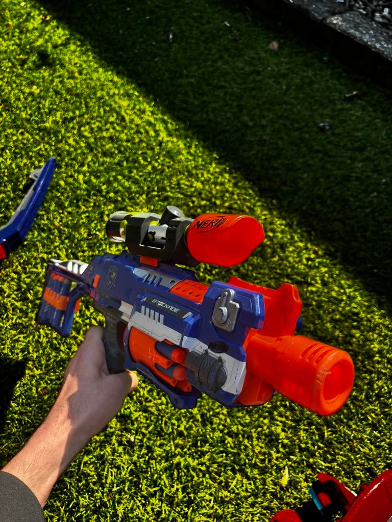 Nerf geweer, Ophalen, Gebruikt
