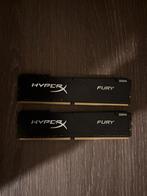 2x 8GB Kingston HyperX Fury DDR4 RAM, Computers en Software, RAM geheugen, Gebruikt, DDR4, Ophalen of Verzenden, Desktop