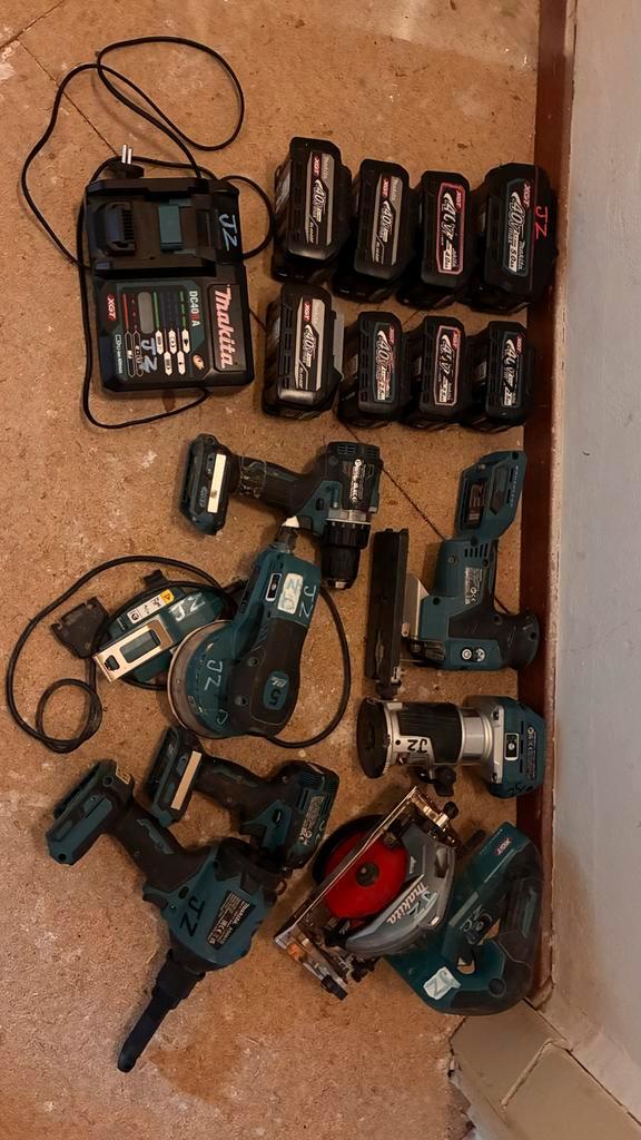 Makita XGT 40V Complete Set, Doe-het-zelf en Verbouw, Gereedschap | Overige machines, Gebruikt, Ophalen