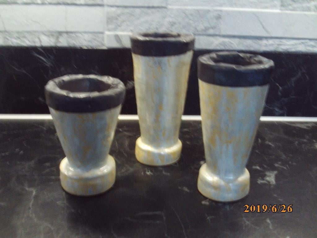 vazen/pot met zink of lood, Overige materialen, Gebruikt, Overige kleuren, Ophalen of Verzenden