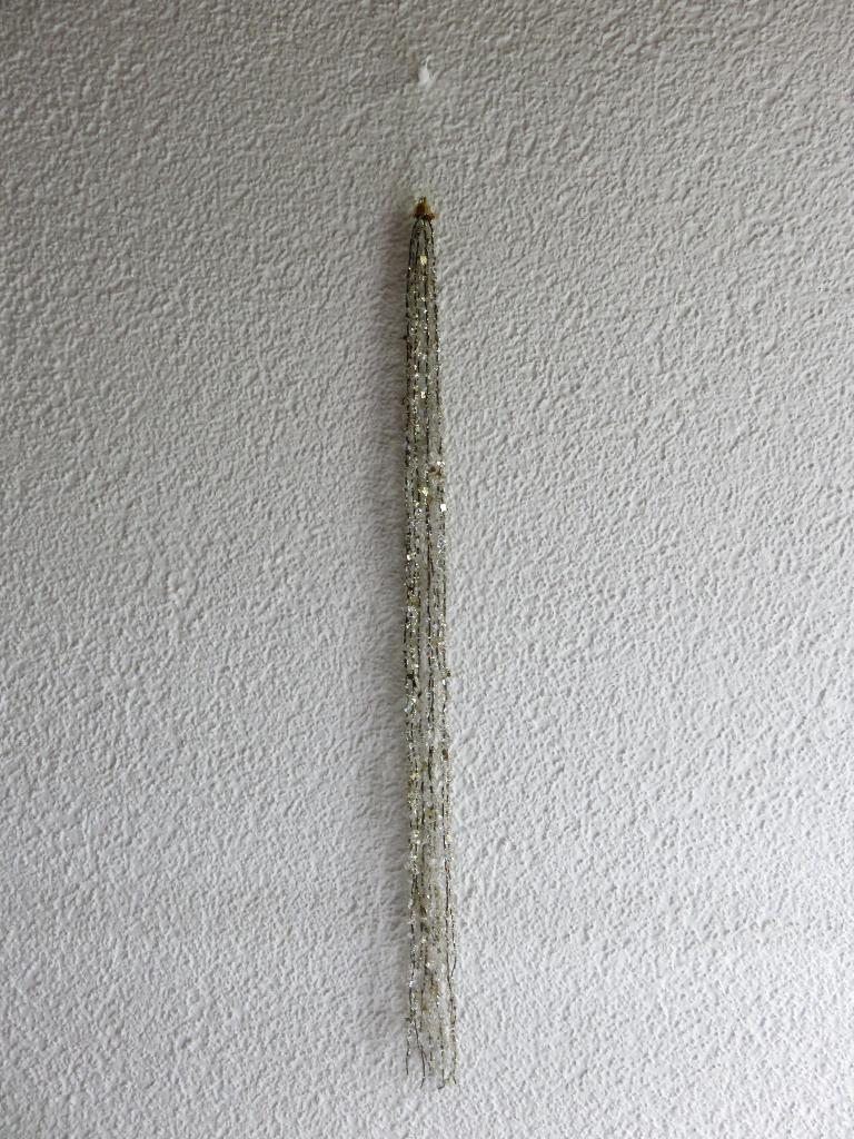 kerstdecoratie met 8 glinsterende slierten kersthanger, Diversen, Kerst, Ophalen of Verzenden, Gebruikt