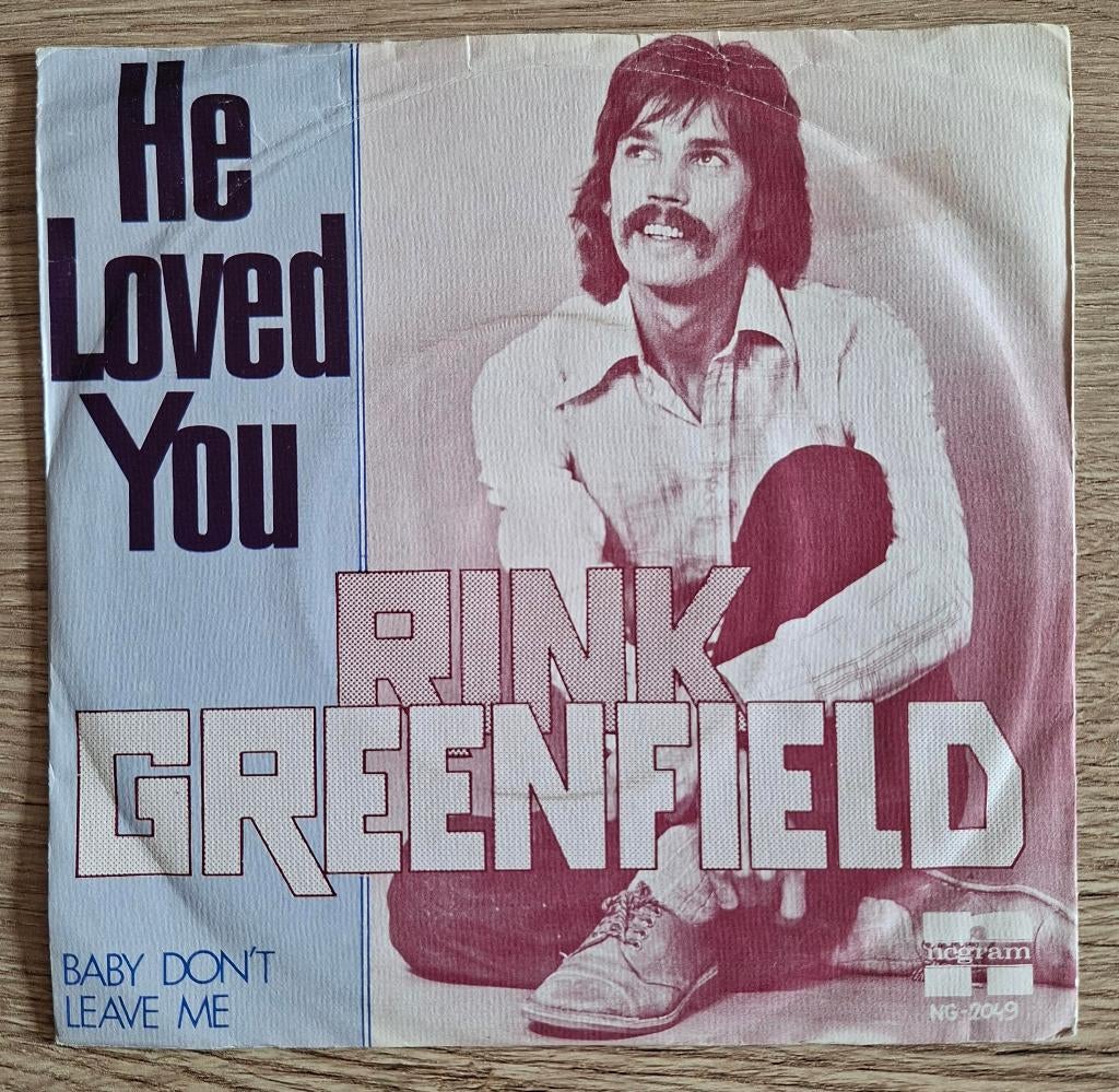 Rink Greenfield single He Loved You Nederpop, Gebruikt, 7 inch, Single, Ophalen of Verzenden