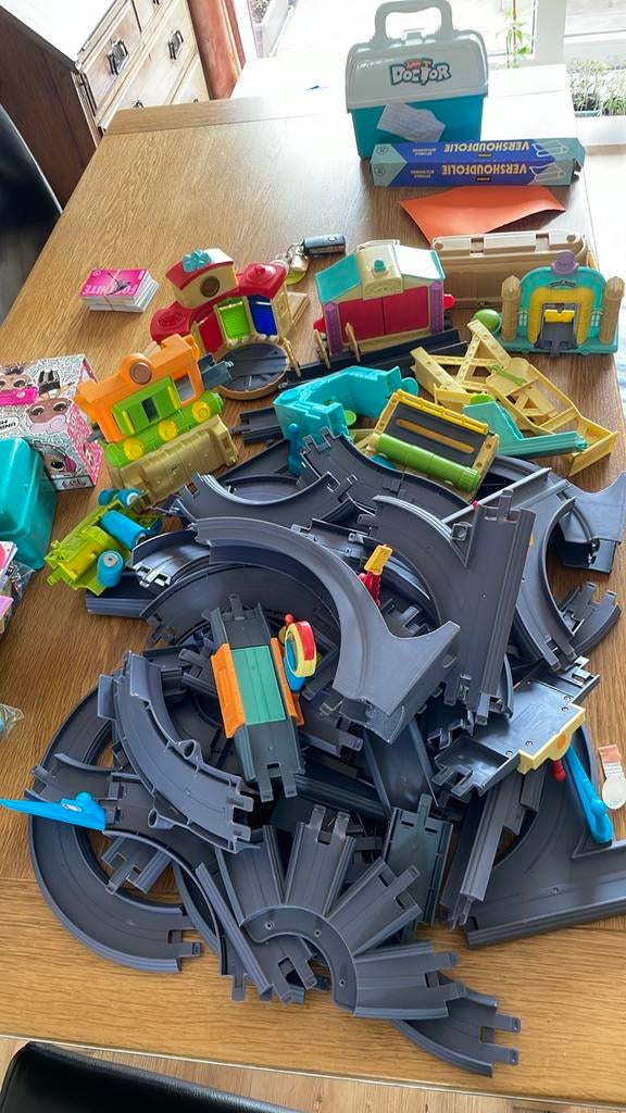 Grote Hot Wheels Racebaan - Veel Onderdelen, Ophalen, Zelf te bouwen, Hot Wheels, Handmatig