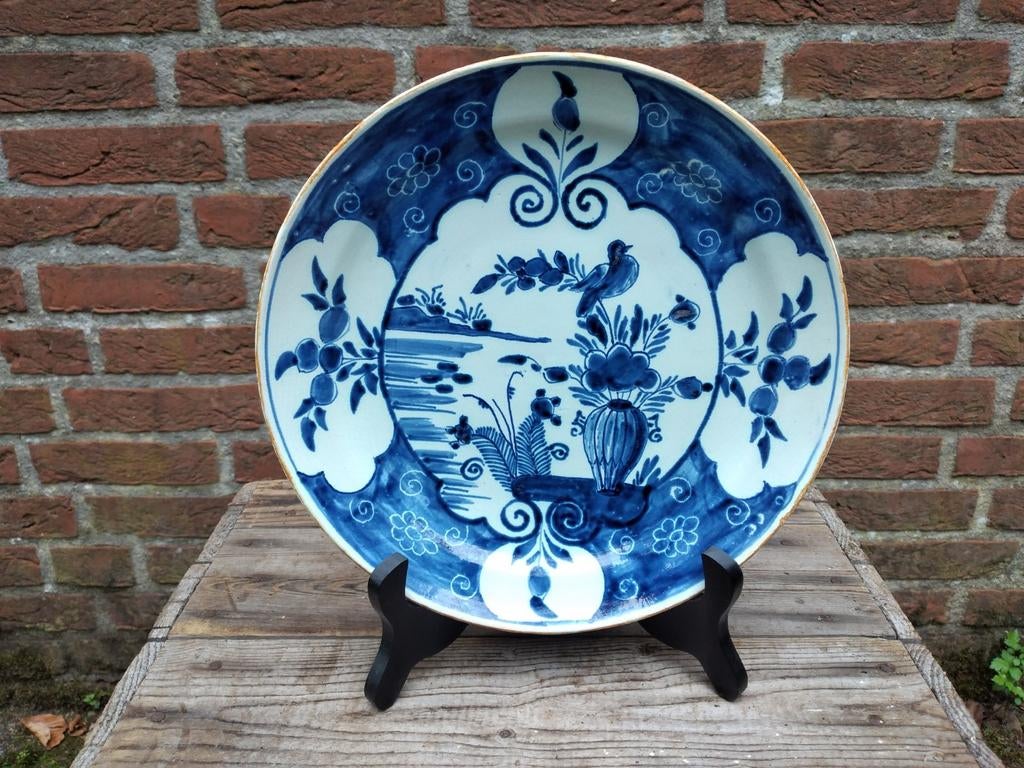 Delfts blauwe aardewerk wandbord, Ophalen of Verzenden