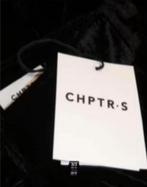 CHPTR-S - Velvet shortje maat 34 - Nieuw €180 - CHPTRS, Kort, Zwart, Nieuw, Ophalen of Verzenden