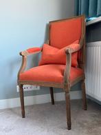 Klassieke houten (bureau)stoel met stoffering, Overige kleuren, Ophalen of Verzenden, Zo goed als nieuw, Klassiek landelijk