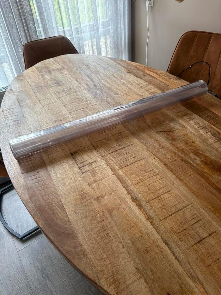 Tafelbeschermer pvc tafelkleed nieuw, Huis en Inrichting, Tafels | Eettafels, Zo goed als nieuw, 50 tot 100 cm, Rechthoekig, Ophalen