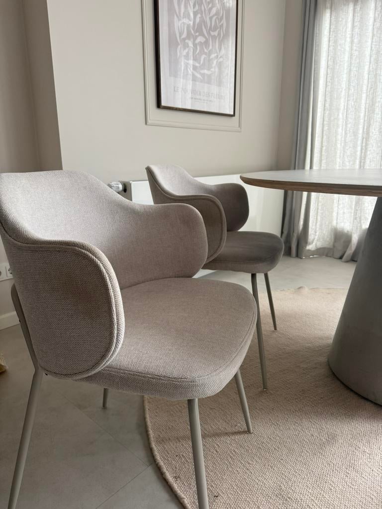 4 eetkamerstoelen • Kave Home, Ophalen, Gebruikt, Vier, Stof