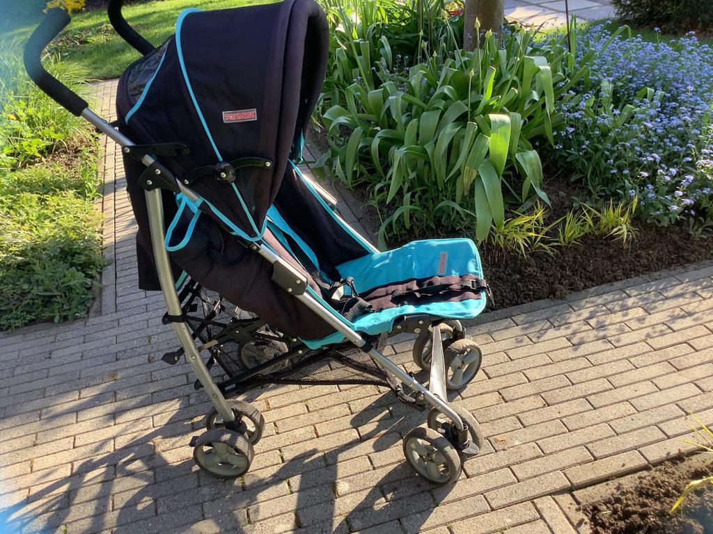 Buggy merk Topmark, blauw/zwart, Kinderen en Baby's, Buggy's, Ophalen of Verzenden, Gebruikt, Overige merken