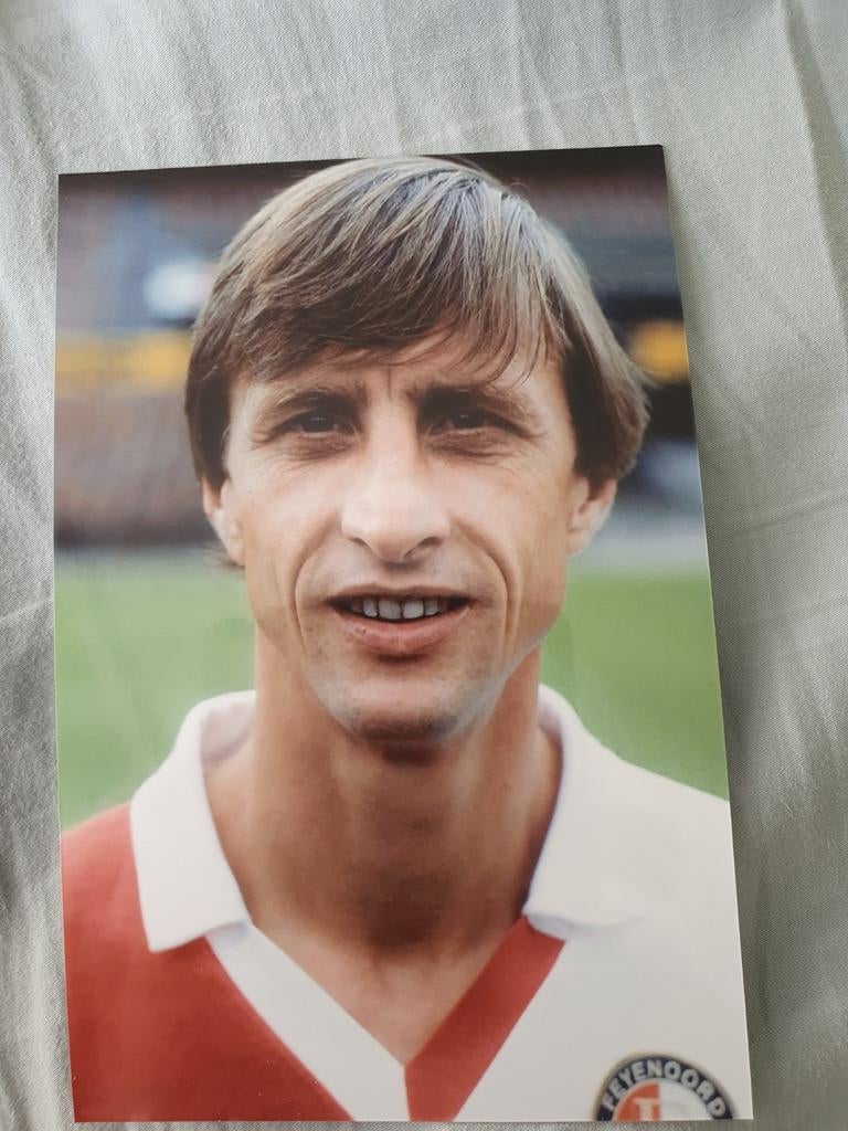 Johan Cruijff Feyenoord, Verzamelen, Verzenden, Zo goed als nieuw, Feyenoord, Poster, Plaatje of Sticker