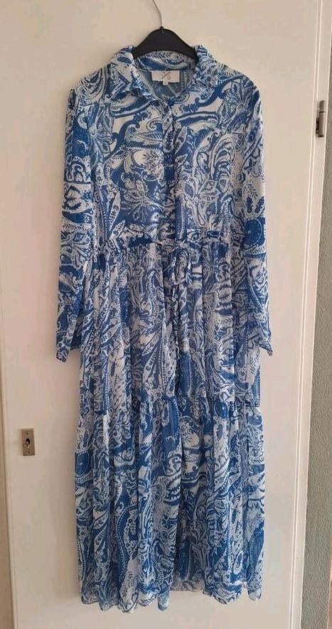 Jurk JS Millennium blousejurk, Kleding | Dames, Blauw, Zo goed als nieuw, Onder de knie, Ophalen