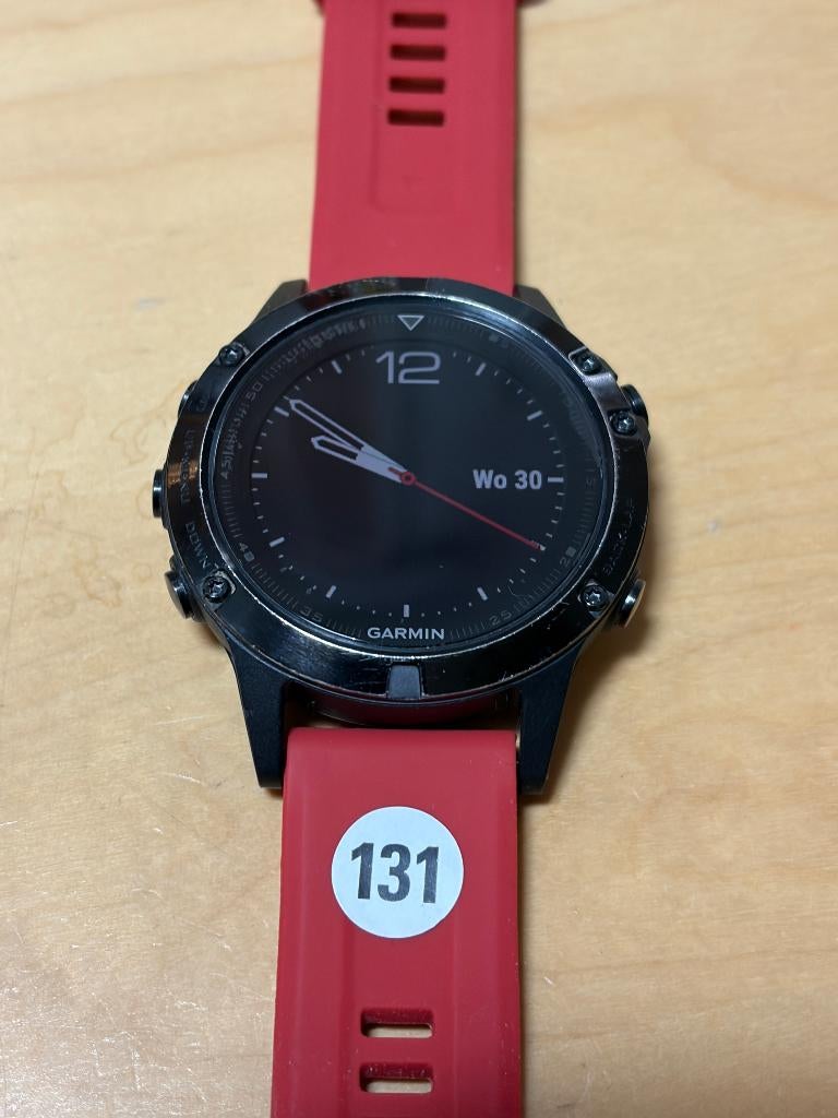 Garmin Fenix 5 saffierglas (GPSinruil-nr 131), Sieraden, Tassen en Uiterlijk, Sporthorloges, Gebruikt, Android, Zwart, Afstand