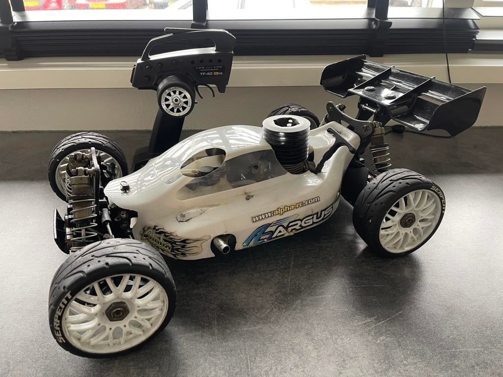 Xray XB808 1/8 Nitro Buggy RTR, Ophalen, Gebruikt, Auto offroad, Schaal 1:8