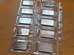 Vintage Silver. Degussa. 10 x 1 oz zilverbaar in seal., Ophalen of Verzenden, Zilver