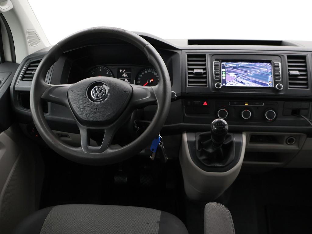 Volkswagen Transporter 2.0 TDI L2H1 5-PERS DUBBEL CABINE EUR, Auto's, Bestelauto's, Voorwielaandrijving, Stof, Gebruikt, 4 cilinders