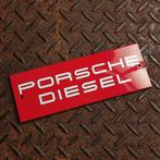 Emaille Schild PORSCHE DIESEL Dealer Reclamebord Vintage Oud, Verzamelen, Verzenden, Gebruikt, Reclamebord