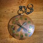 Amsterdamse School Wandklok Hangklok met Electrisch Uurwerk, Ophalen of Verzenden